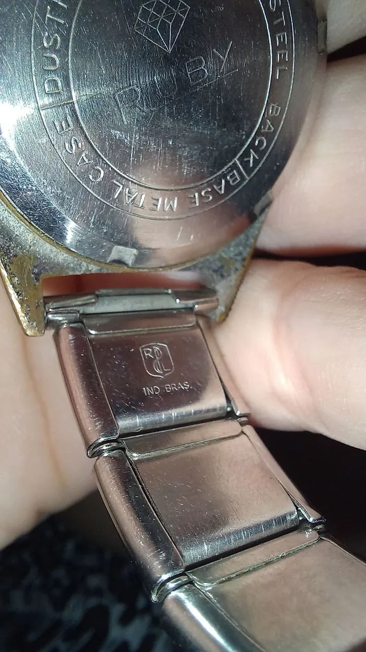 Relógio Vintage Ruby De Luxe 21 - Restauro ou Peças  - Foto 3