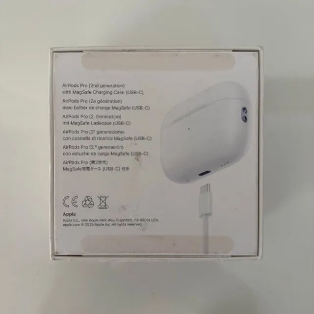 Apple AirPods Pro 2 Original A3048 USB-C Com Acessórios e Nota