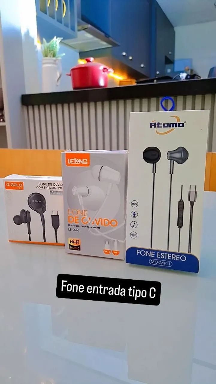 Fone entrada tipo C 