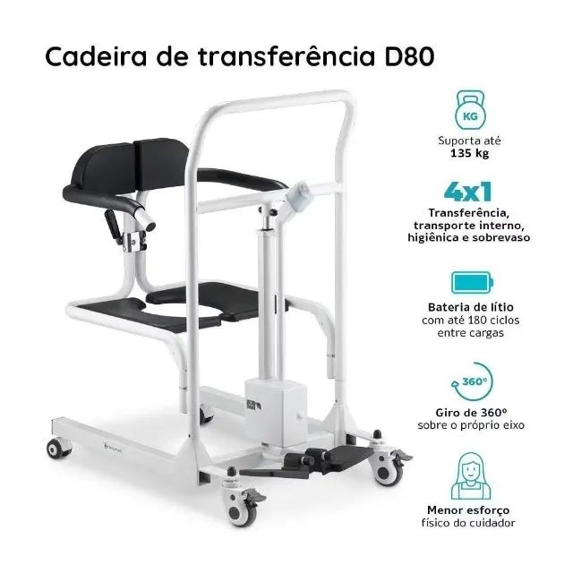Cadeira de Transferência D80 Dellamed - Foto 4