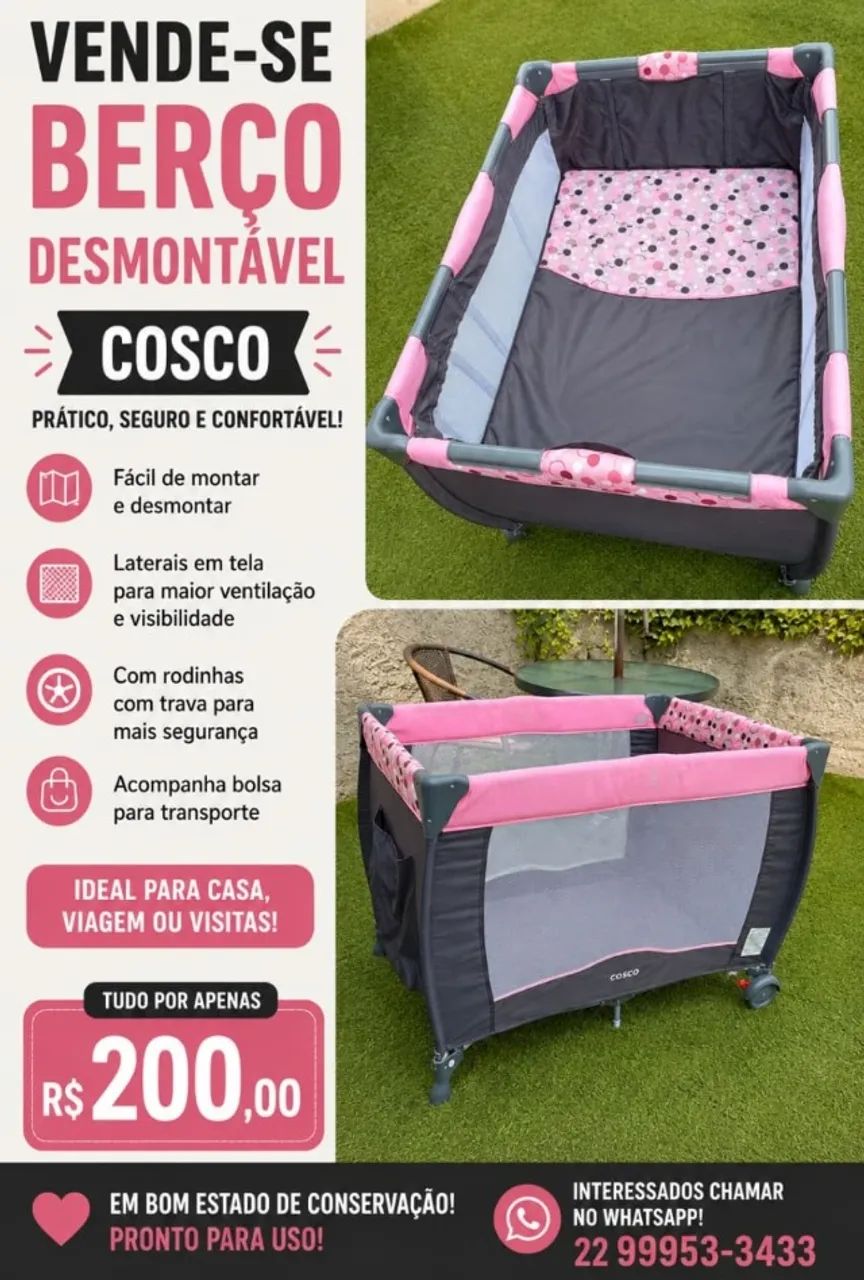 Berço desmontavel Cosco 