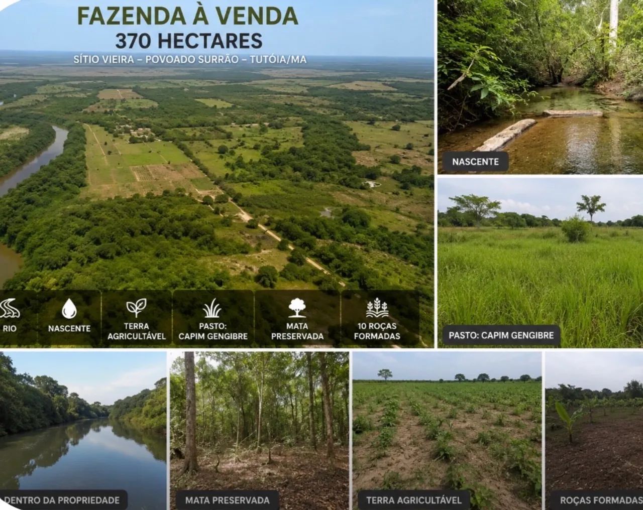 Fazenda Sítio a Venda em Tutoia - MA