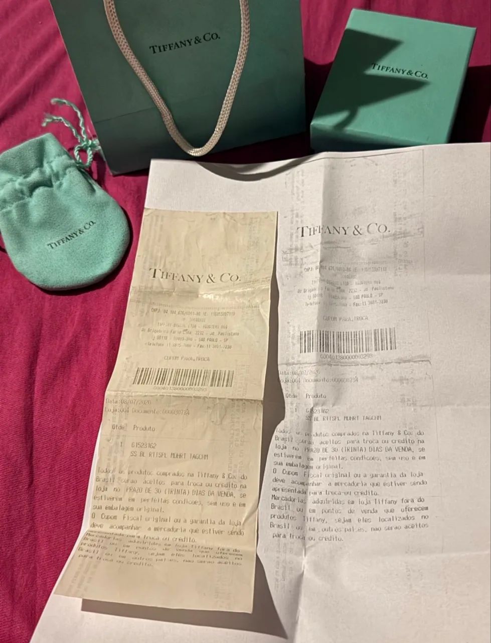 pingente tiffany & co heart tag splash blue - Foto 2