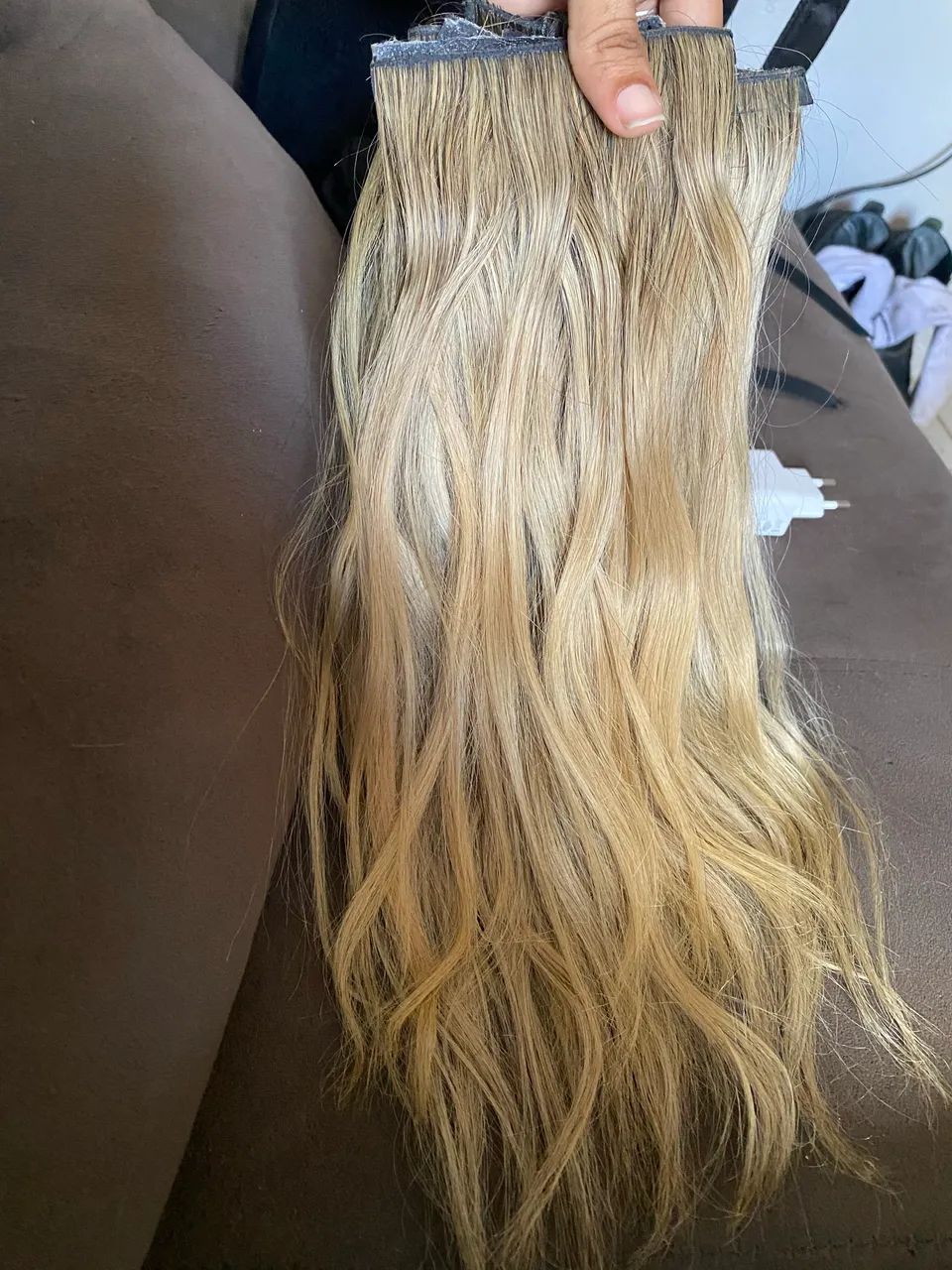 Mega Hair loiro bio adesivo - Foto 4
