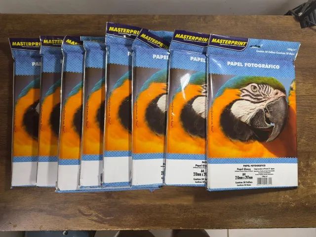 Papel fotográfico A4 glossy 180g masterprint branco - Foto 3