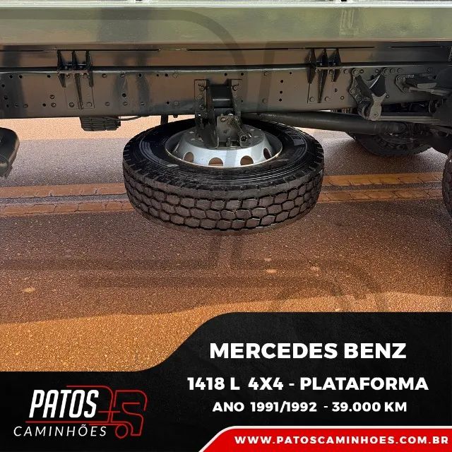 Mercedes Benz 1418 L 4x4 91/92 Plataforma - Caminhao Exercito - Foto 12