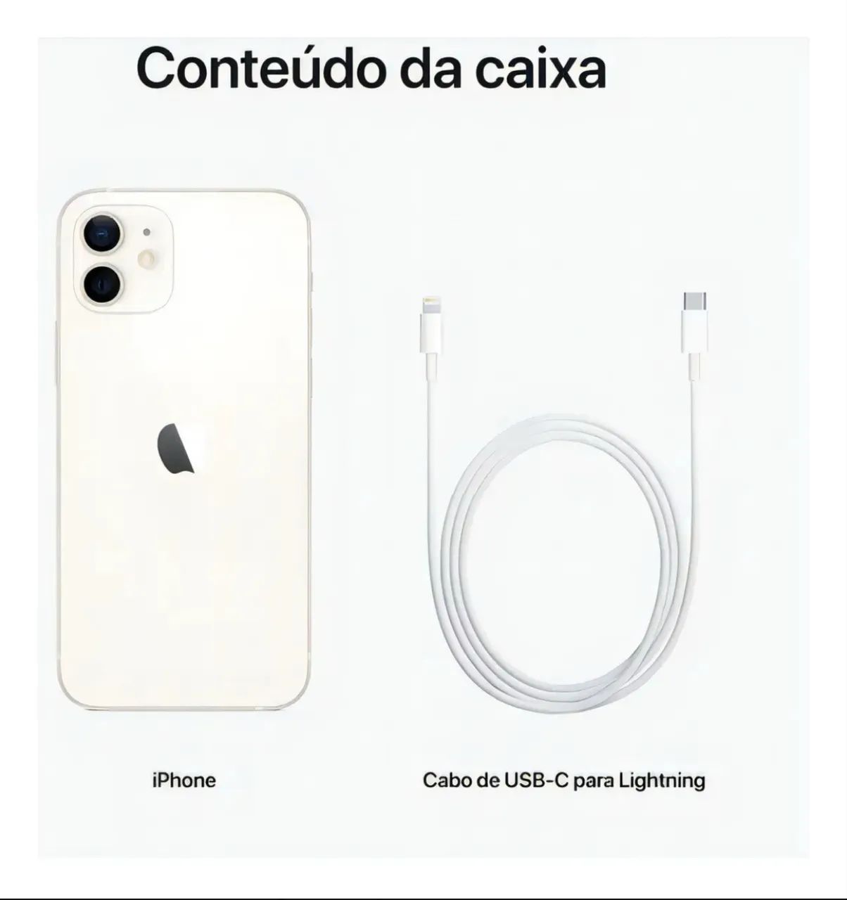 Apple iPhone 12 (128 GB) - Branco (Novo com caixa aberta) - Foto 3