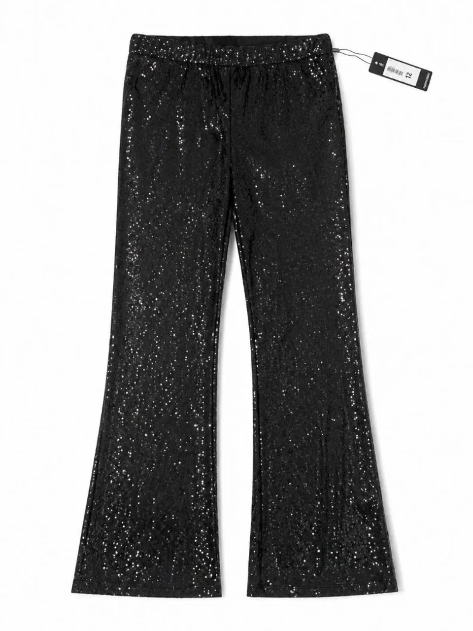 Calça pantalona de paetê da Acostamento 