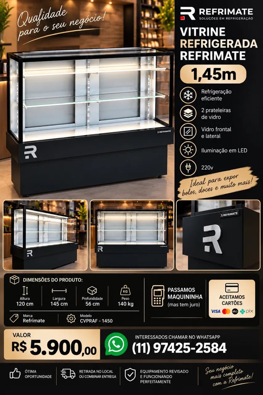 Vitrine Refrigerada Refrimate  - Foto 2