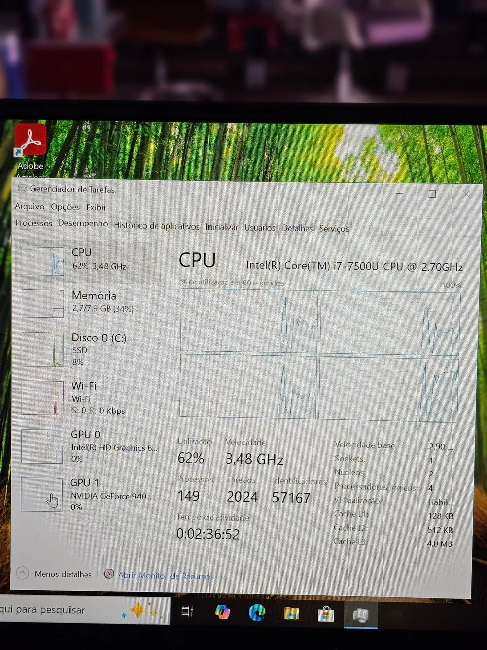 Notebook i7 Dell  7 geração + placa de video 4gb - Foto 3
