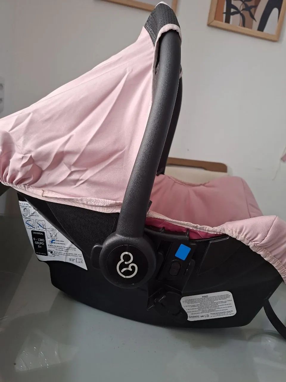 Bebê conforto galzerano rosa  - Foto 3
