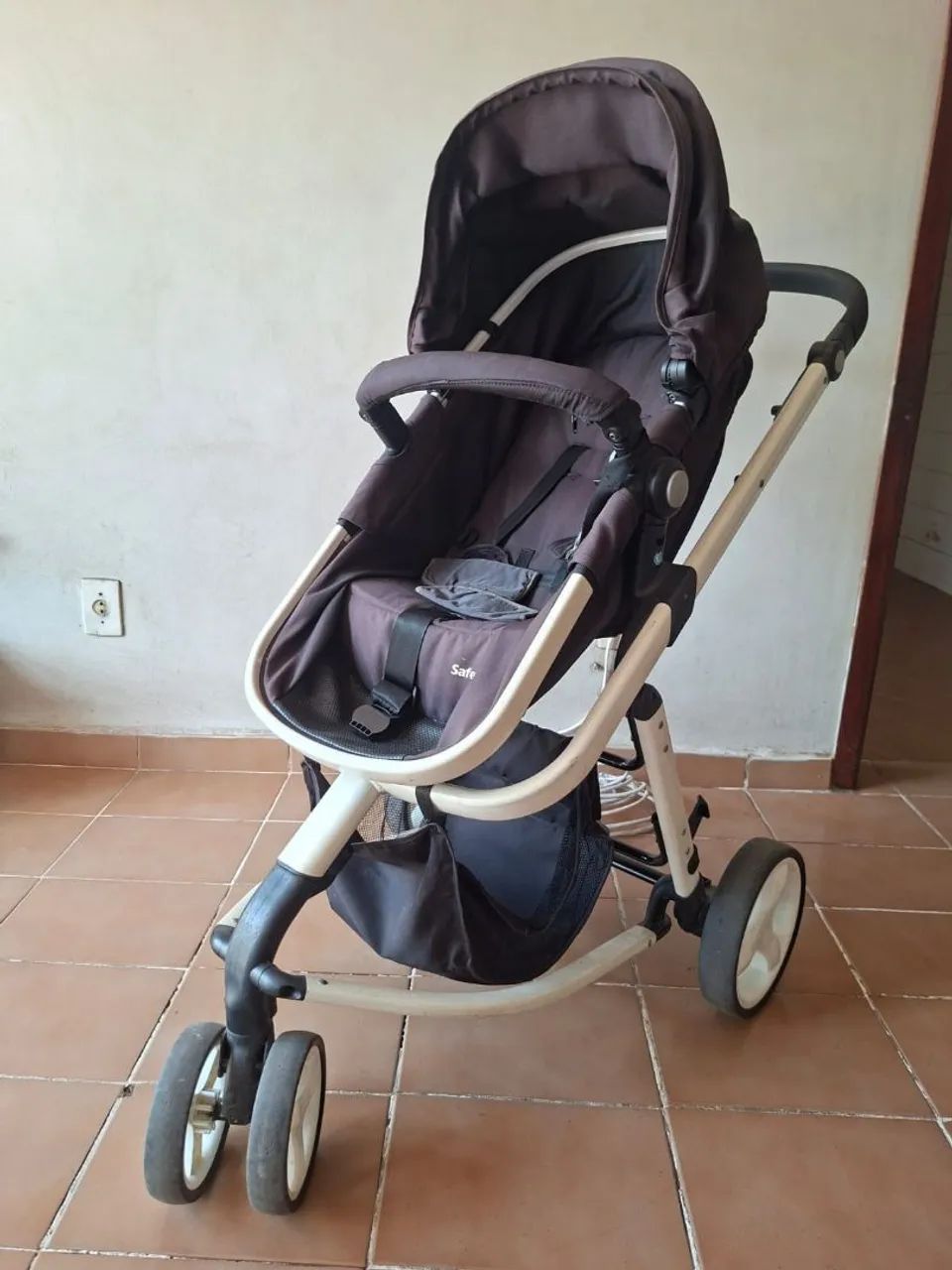 Carrinho de bebê 3 em 1 Safety 1st, Travel System Mobi NV Trio, Black & White - Foto 3