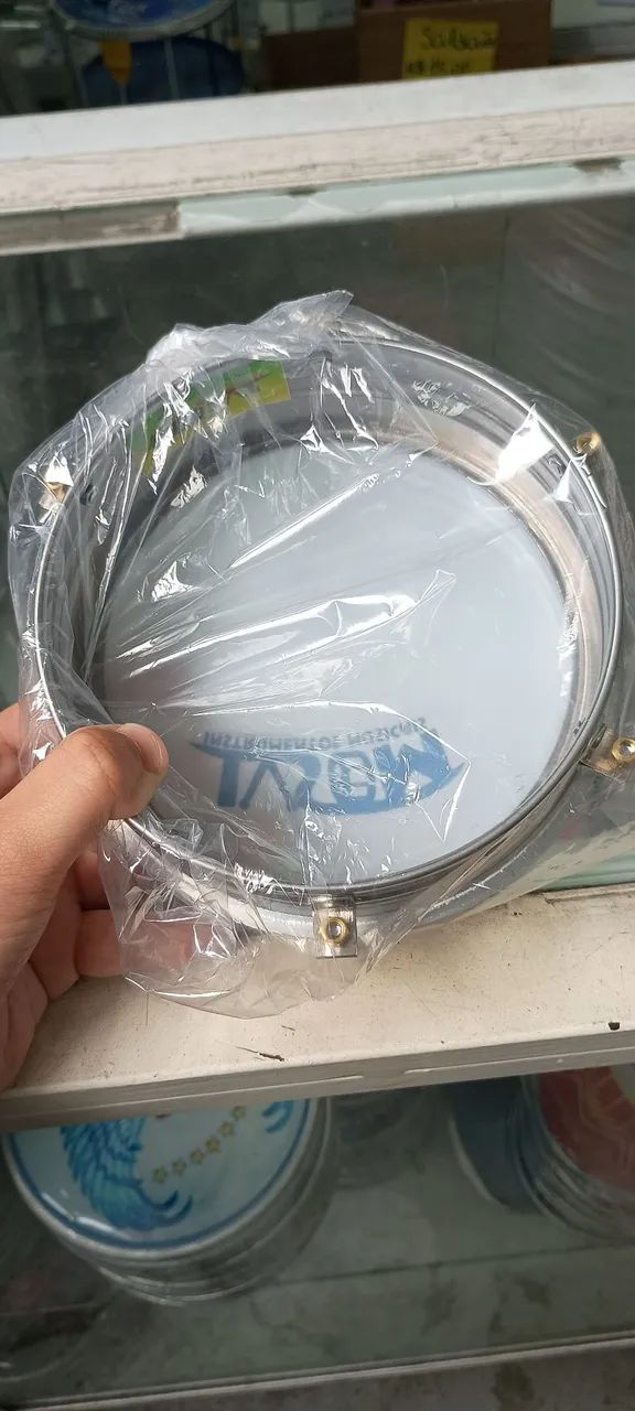 Tamborim 6" polegadas Aço Inox profissional Ivsom na promoção  - Foto 3