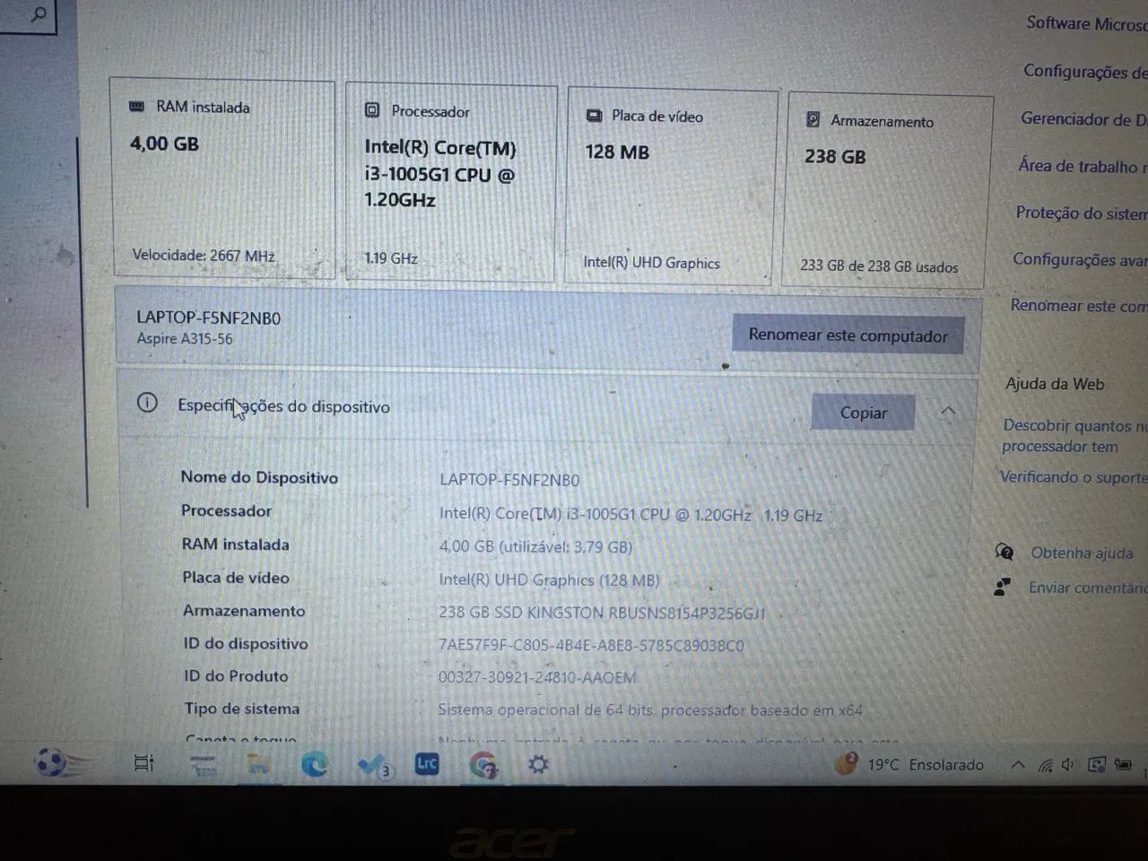 Notebook Acer Aspire 3  - Foto 4