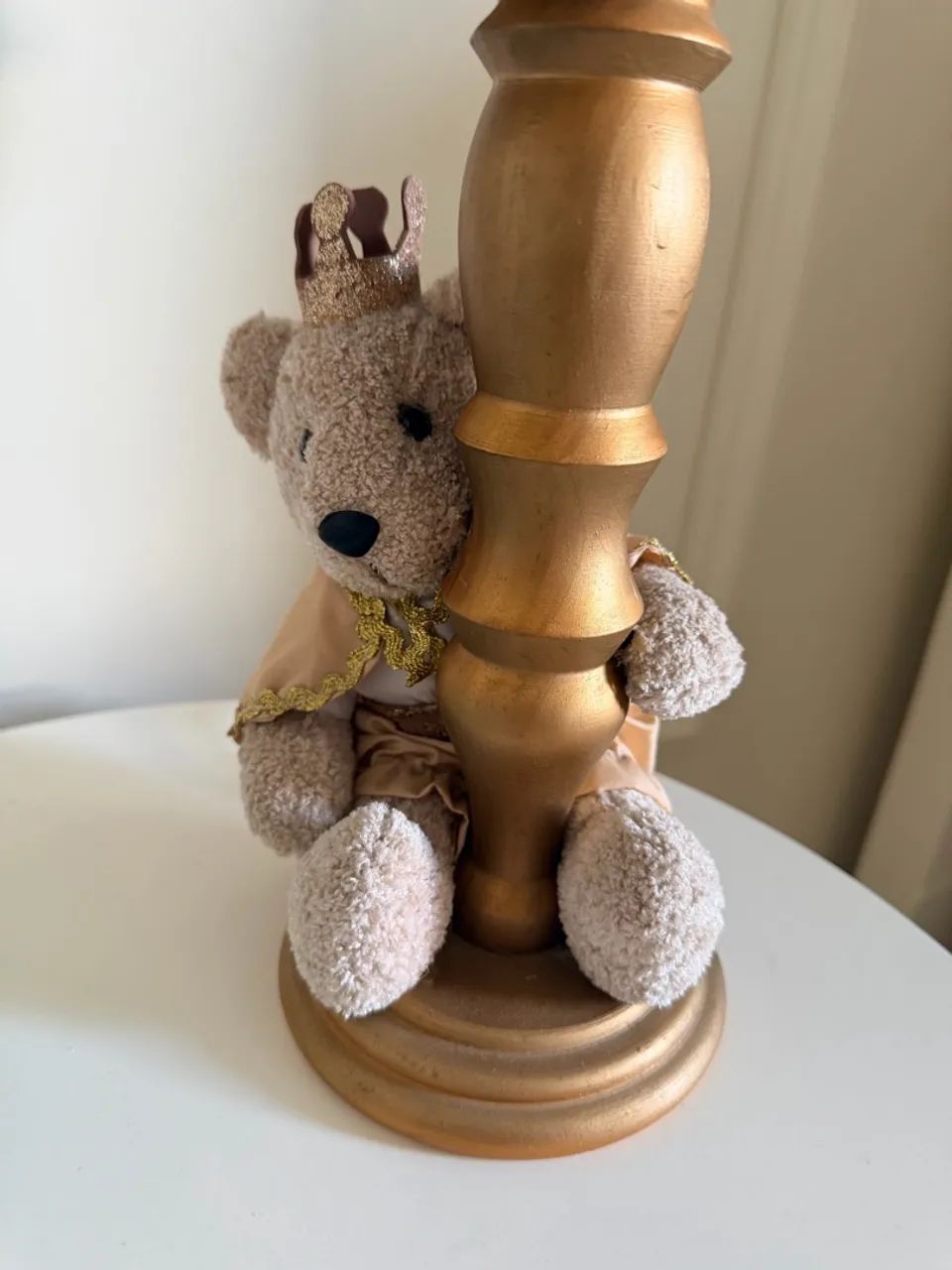Abajour Infantil Urso Dourado - Foto 2