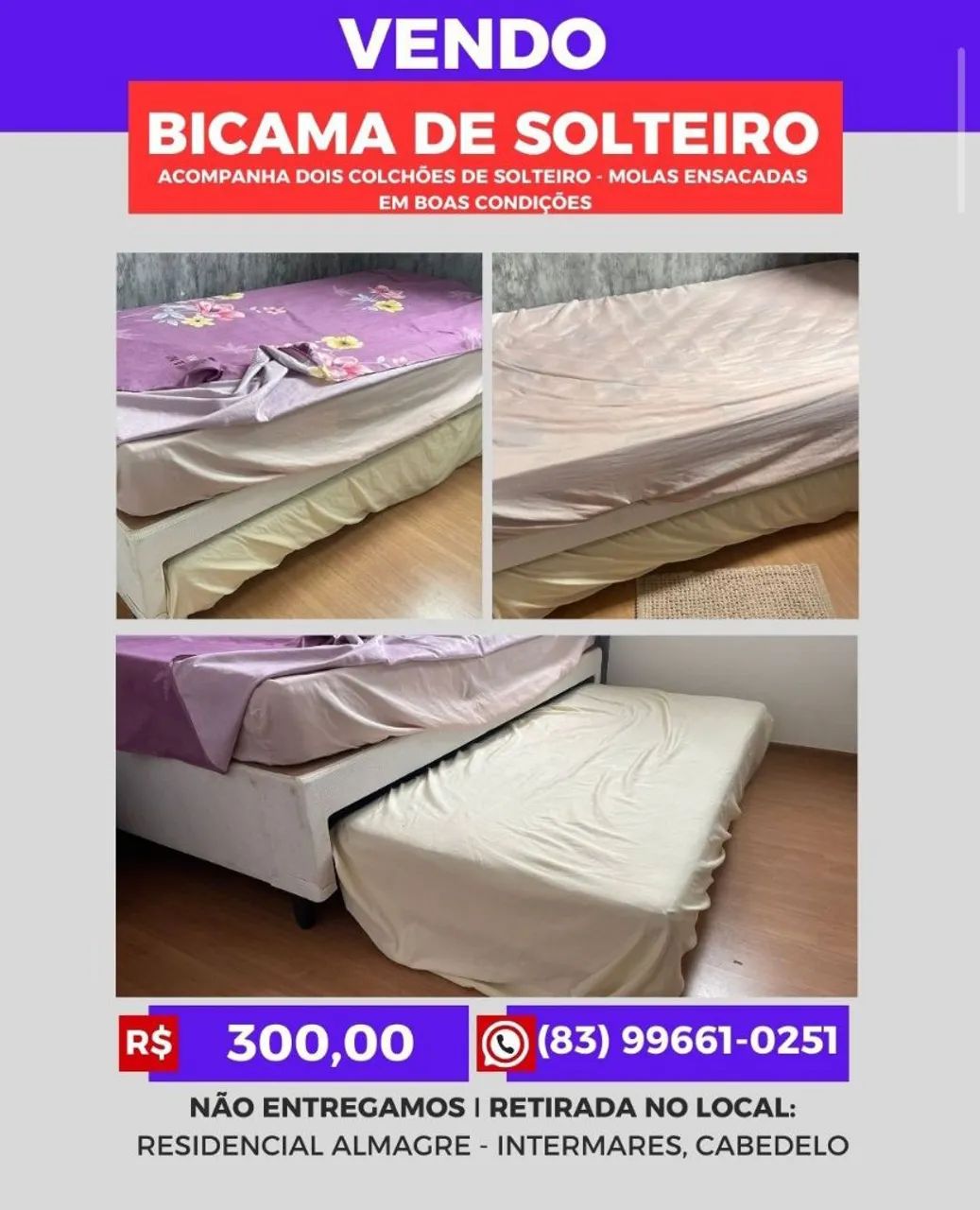 Bicama solteiro