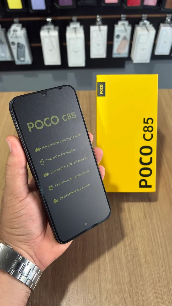 Celular Smartphone Xiaomi Poco C85 256/8G Black - Foto 2
