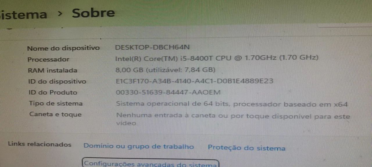 Mini pc lenovo ThinkCentre M720q e Monitor Dell 19 polegadas. - Foto 5