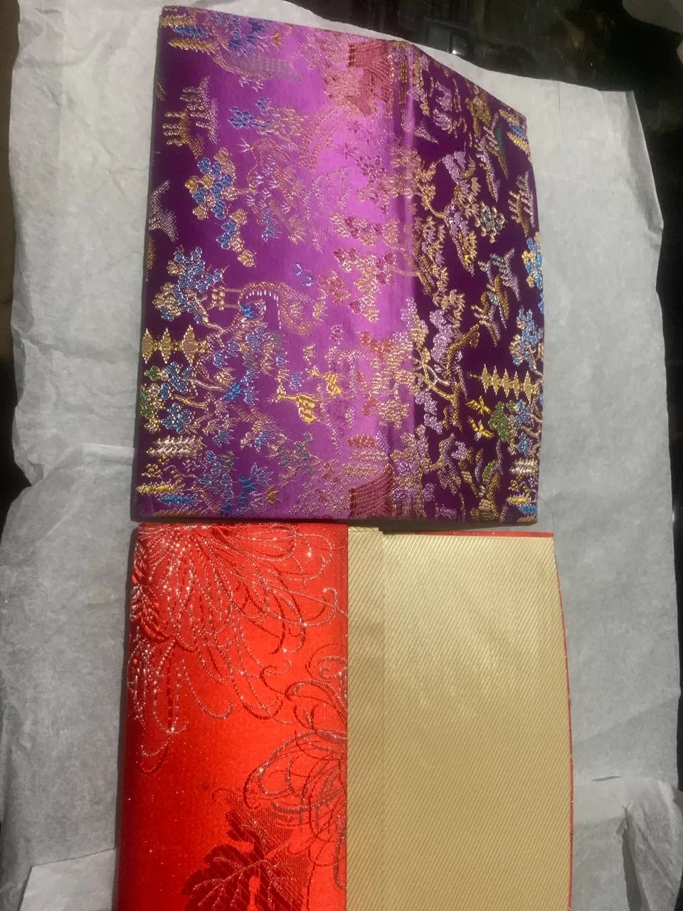 Duas Carteiras capas bordadas de estilo oriental - Foto 3
