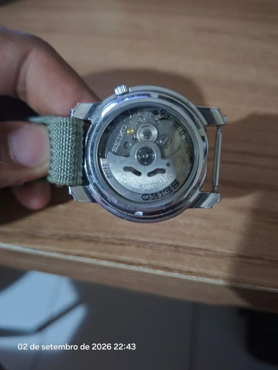 relógio seiko 5 automático verde - Foto 3