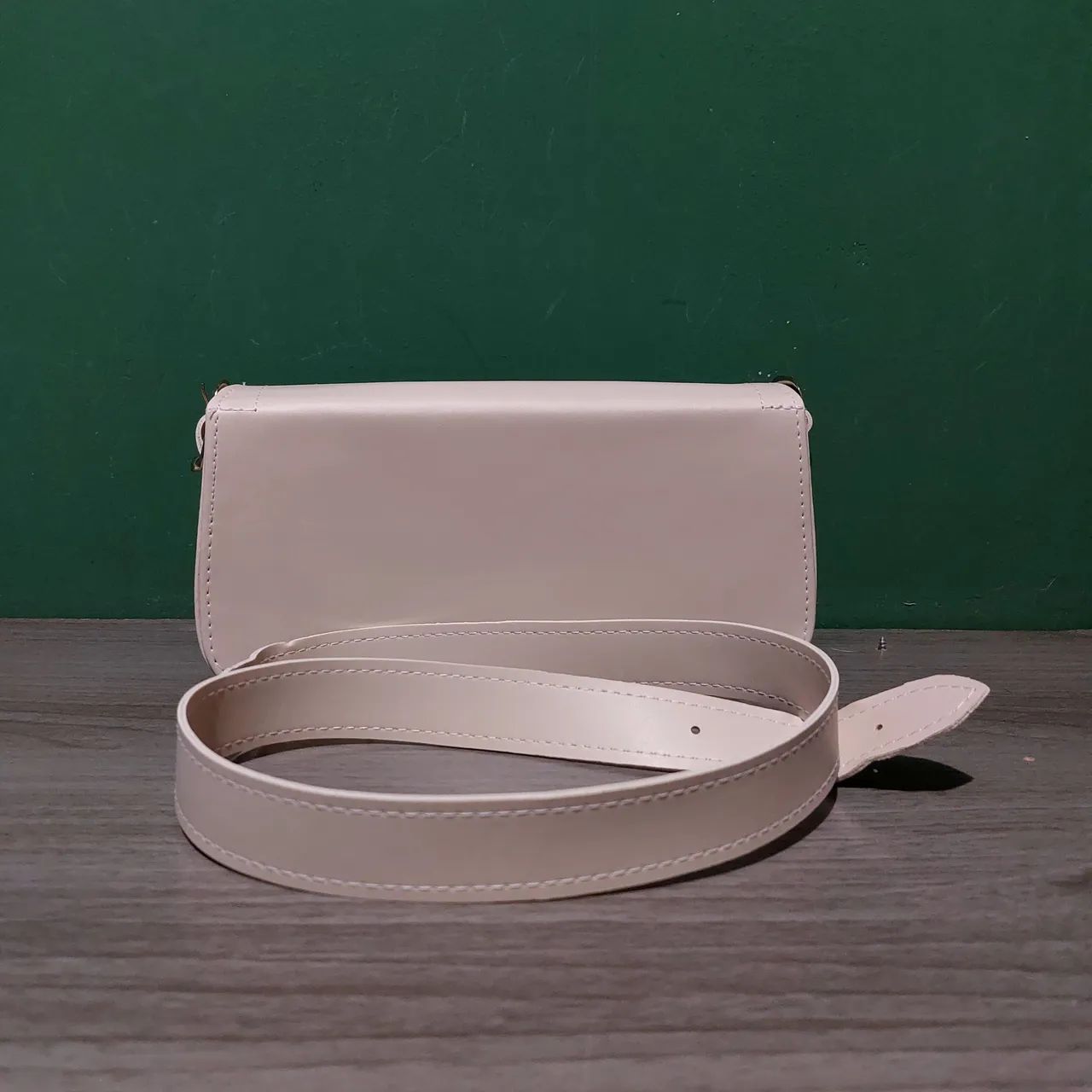 Bolsa Transversal Feminina Bege - Foto 5