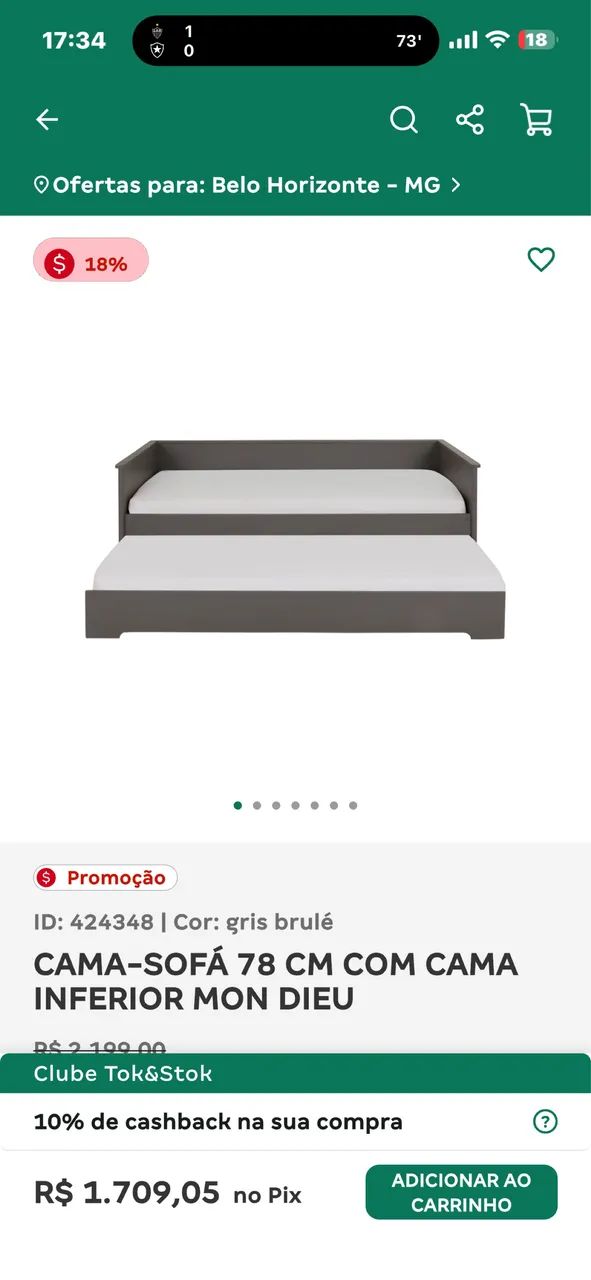 Cama sofá TOK&STOK MON DIEU
