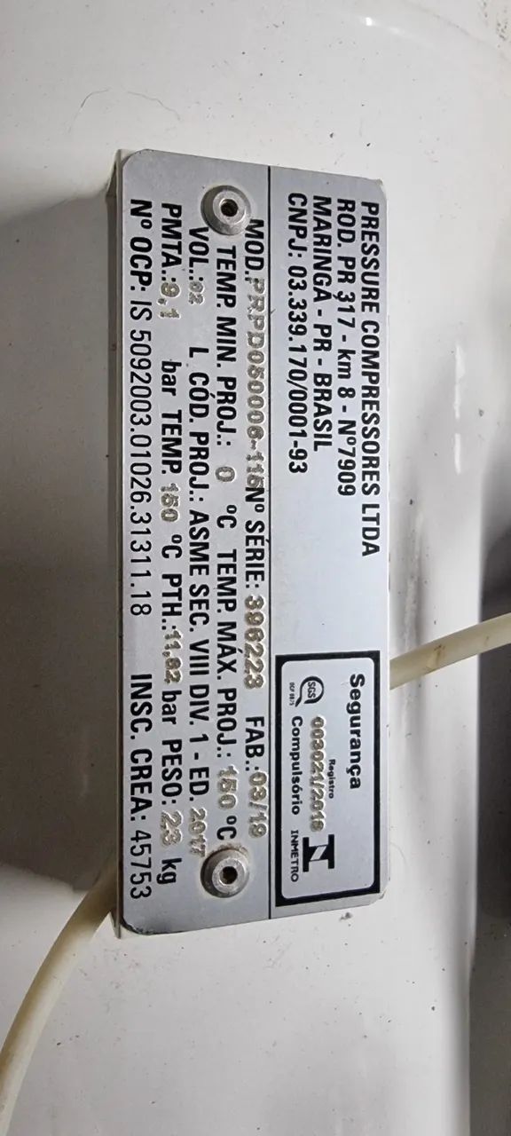 Compressor Odontológico Fiac 12 pés Com Defeito - Foto 4
