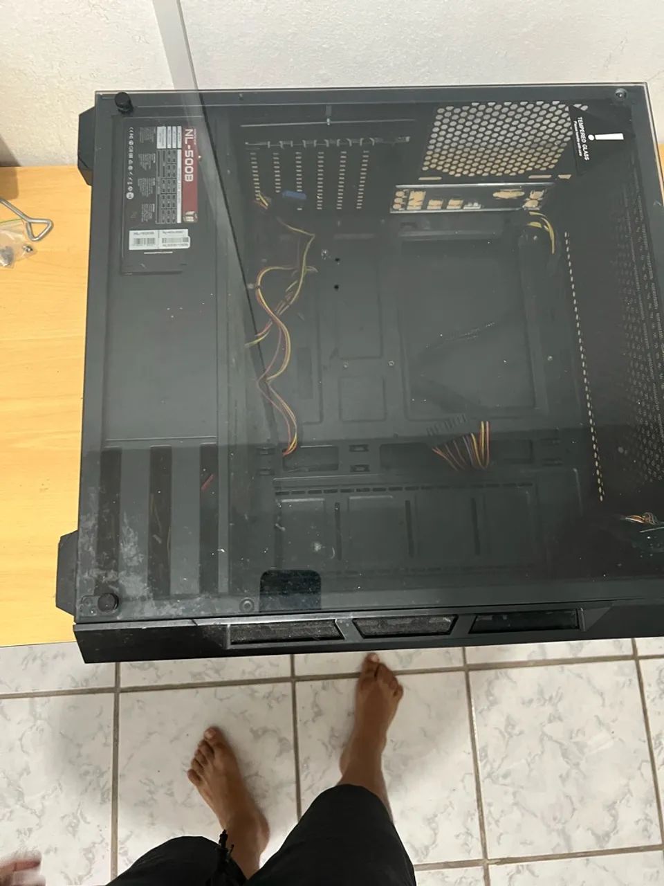 Gabinete Neologic com vidro e Fonte 500W Neologic NL500B  - Foto 4