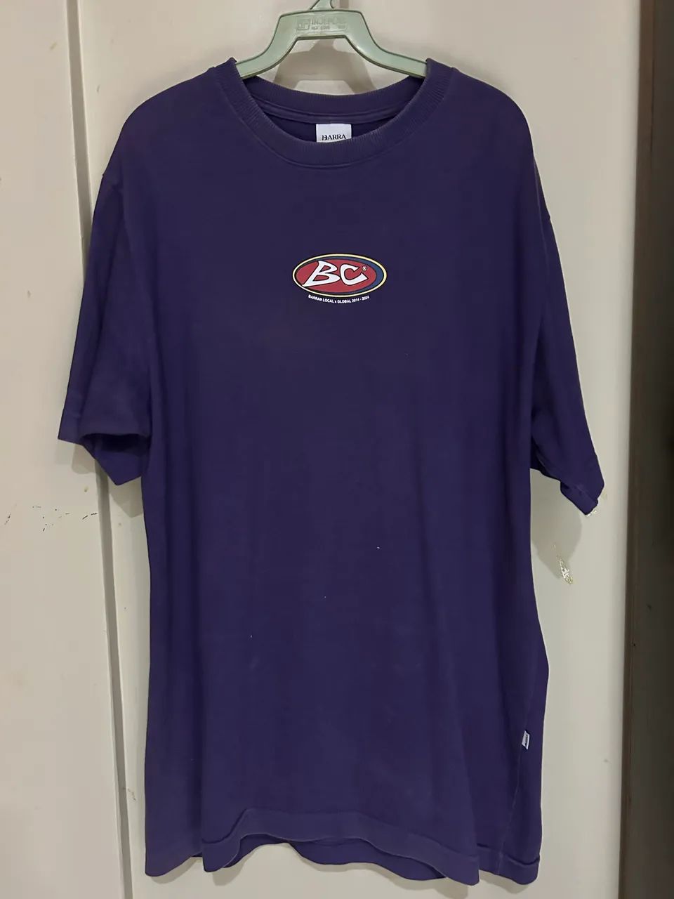 Camisa barra crew roxa semi nova Original 