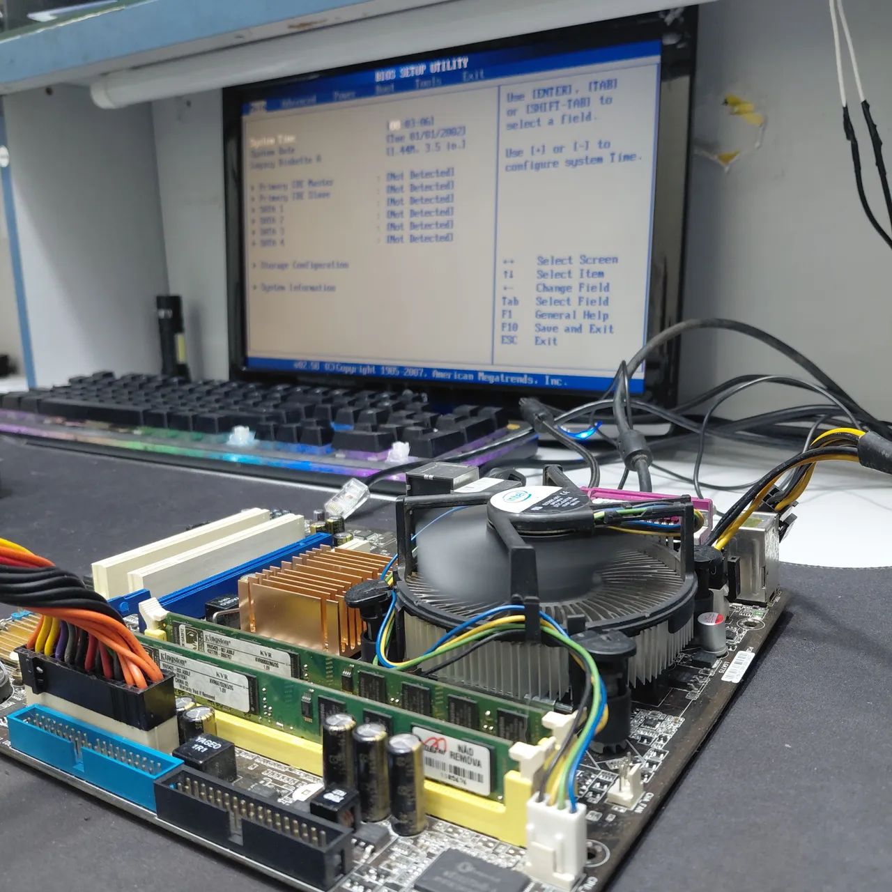 Placa Mae P5KPL-AM + Core 2 Duo + 4gb  - Foto 2