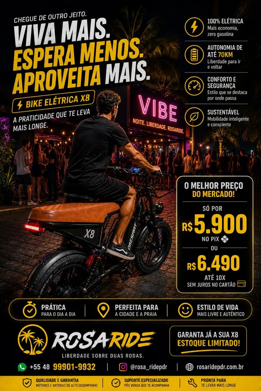 Bike eletrica X8 1000wts - Foto 4