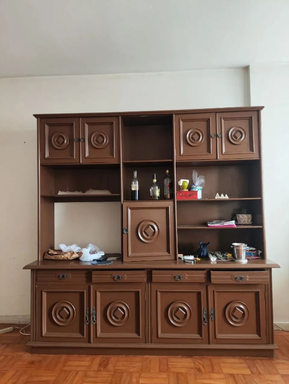 Estante vintage de madeira rack - Foto 2