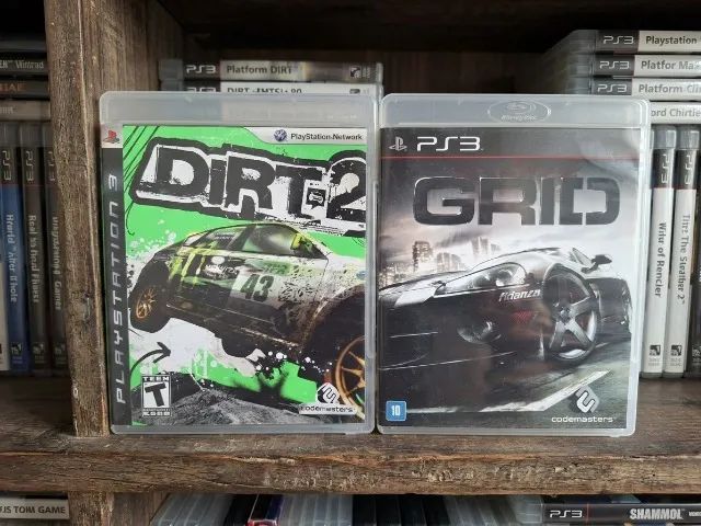 COMBO 2 JOGOS DE CORRIDA - PS3 - DIRT 2 E GRID