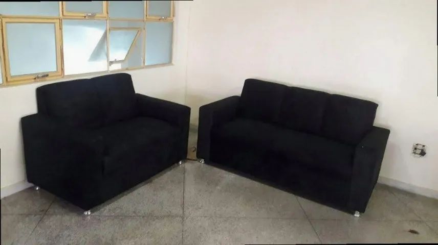Sofá 2 e 3 pessoas Suede de qualidade D33 De alta qualidade Confortável Promoção - Foto 2