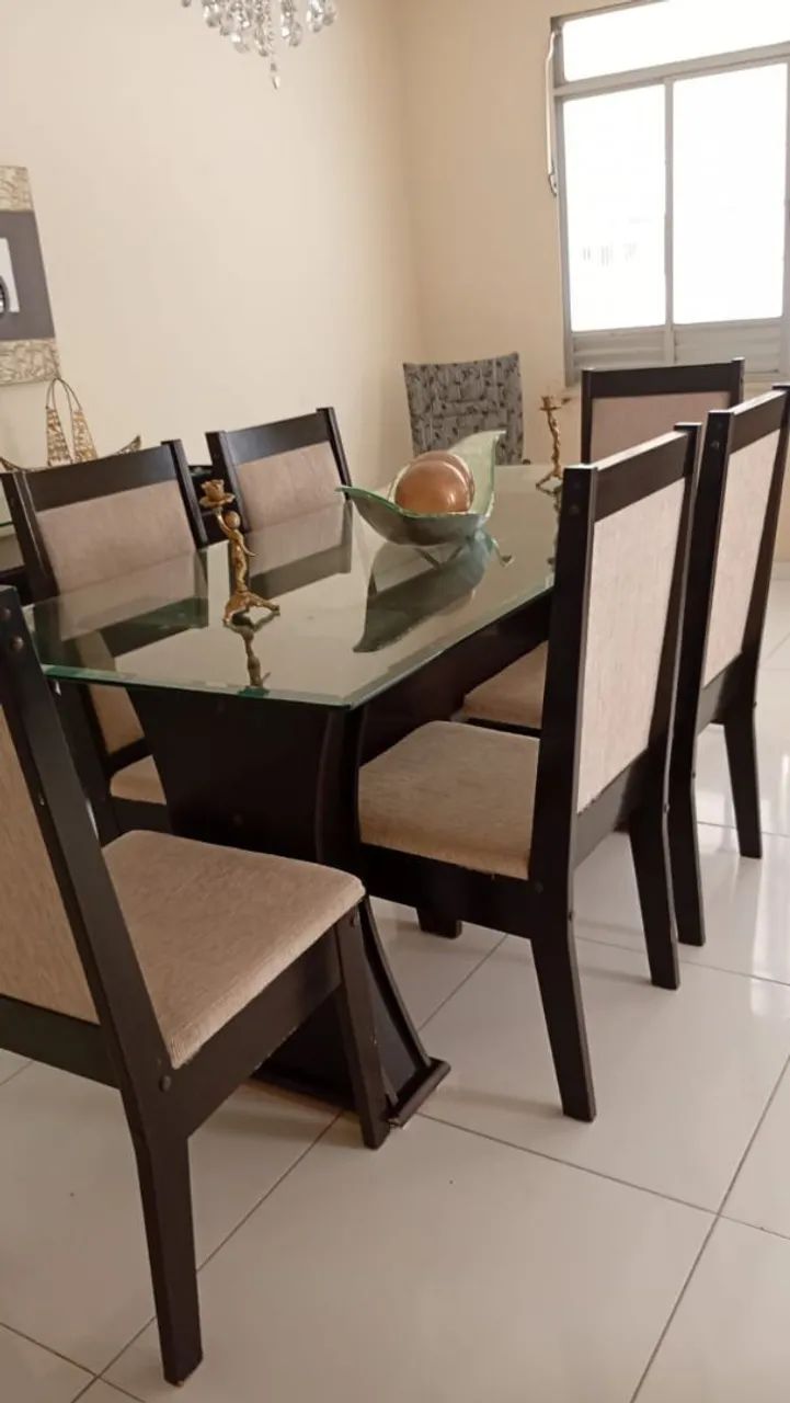 Mesa jantar 6 cadeiras