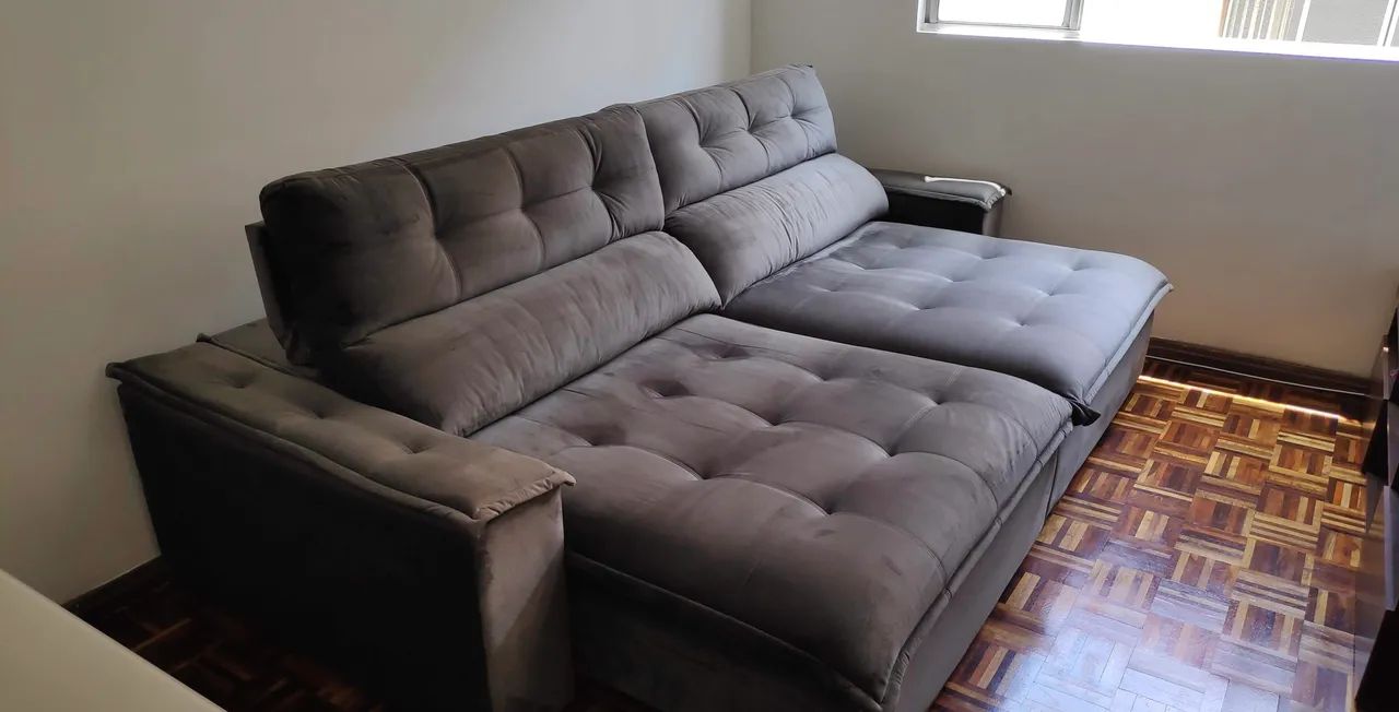Sofá Top Retrátil semi novo - oportunidade - Aceito oferta - Foto 4