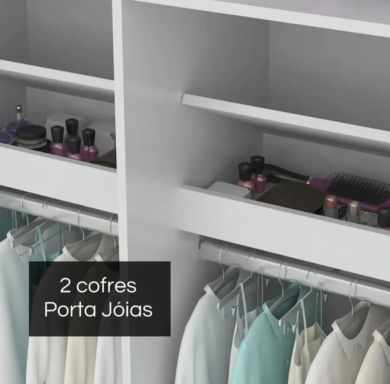 Guarda roupa preto - Foto 2