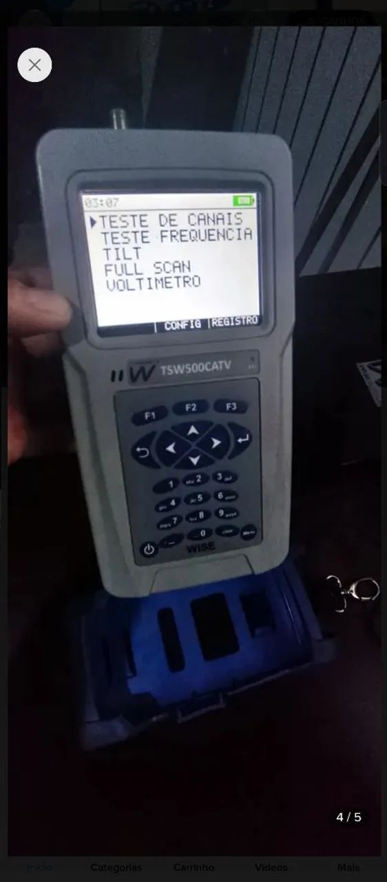 Medidor sinal catv wise tsw500 profissional - Foto 2