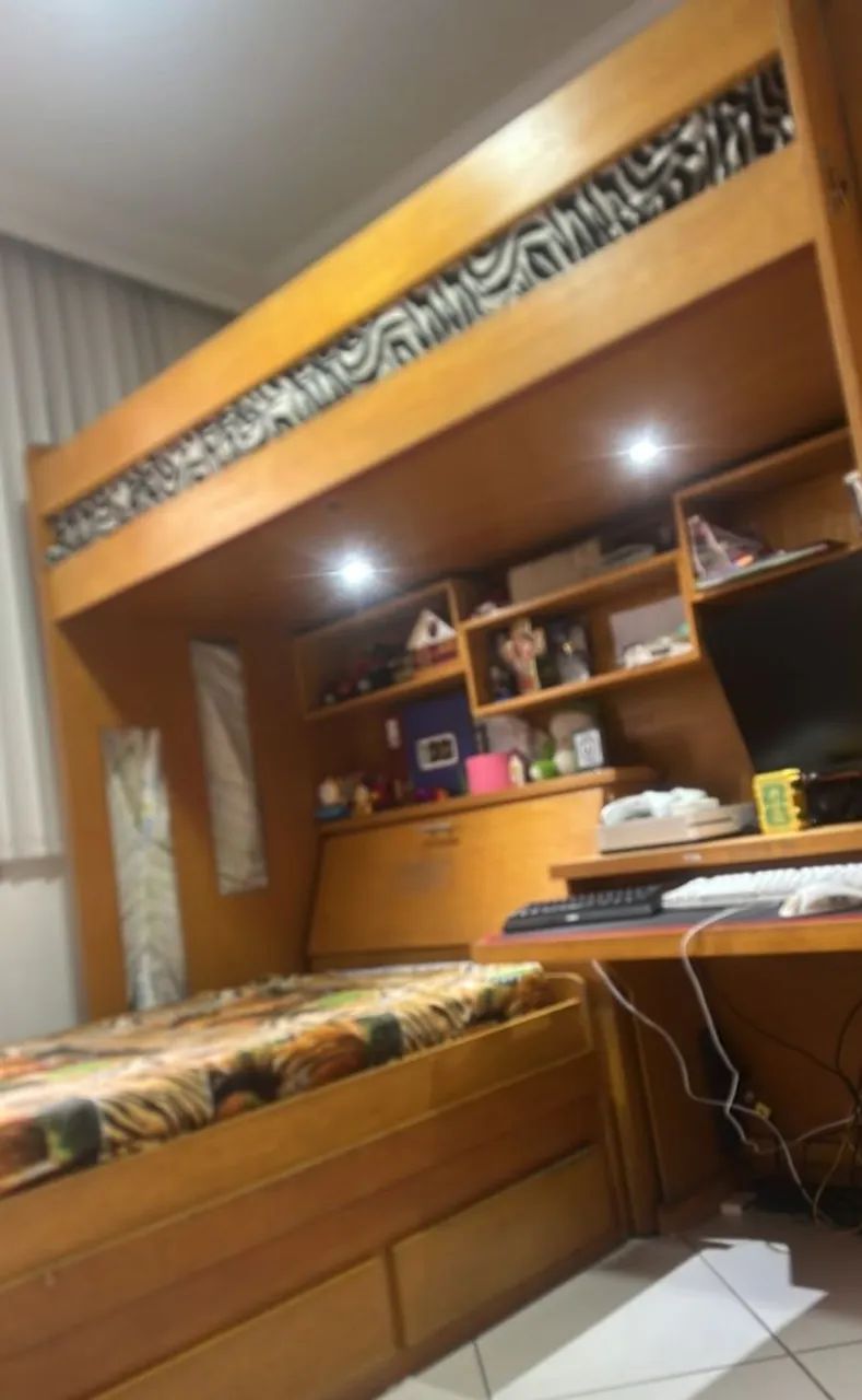 Beliche e cama Auxiliar com Escrivaninha Integrada - Foto 2