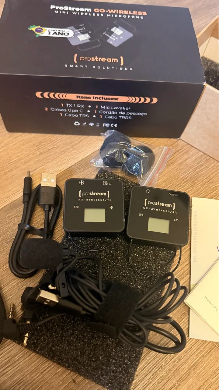 Microfone lapela Prostream
