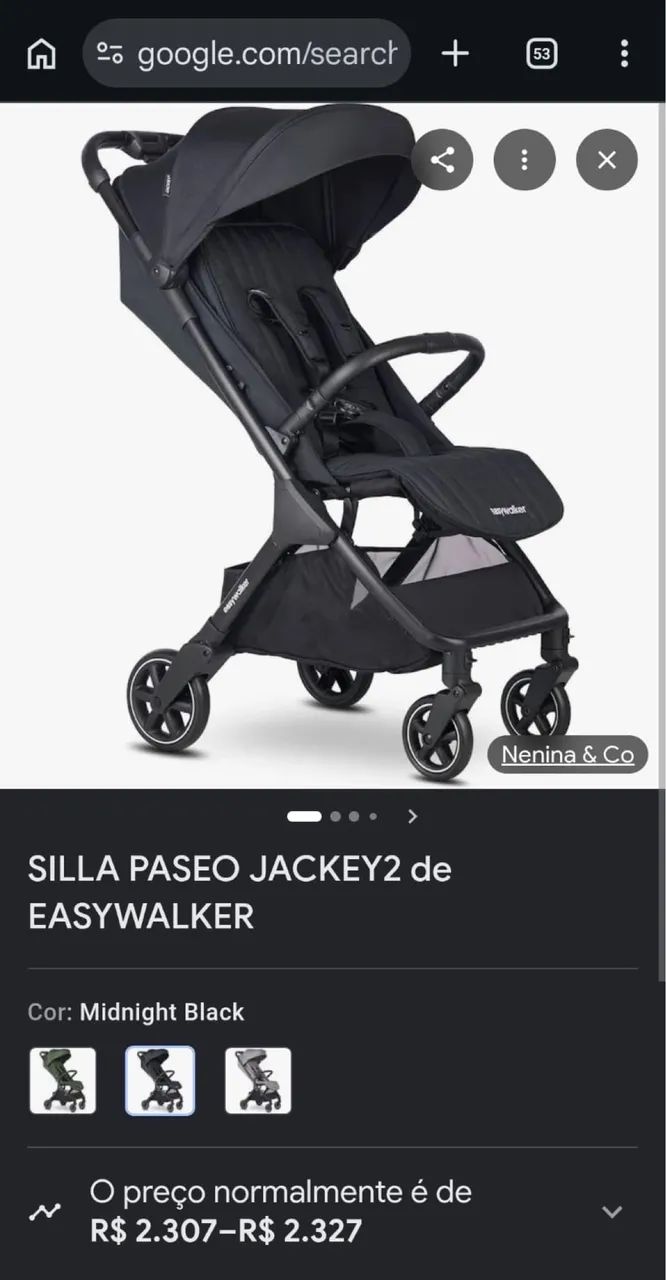 Carrinho de Bebe dobrável compacto e leve - Foto 2
