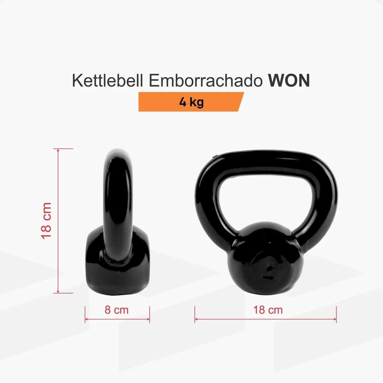 Kettebel emborrachado 