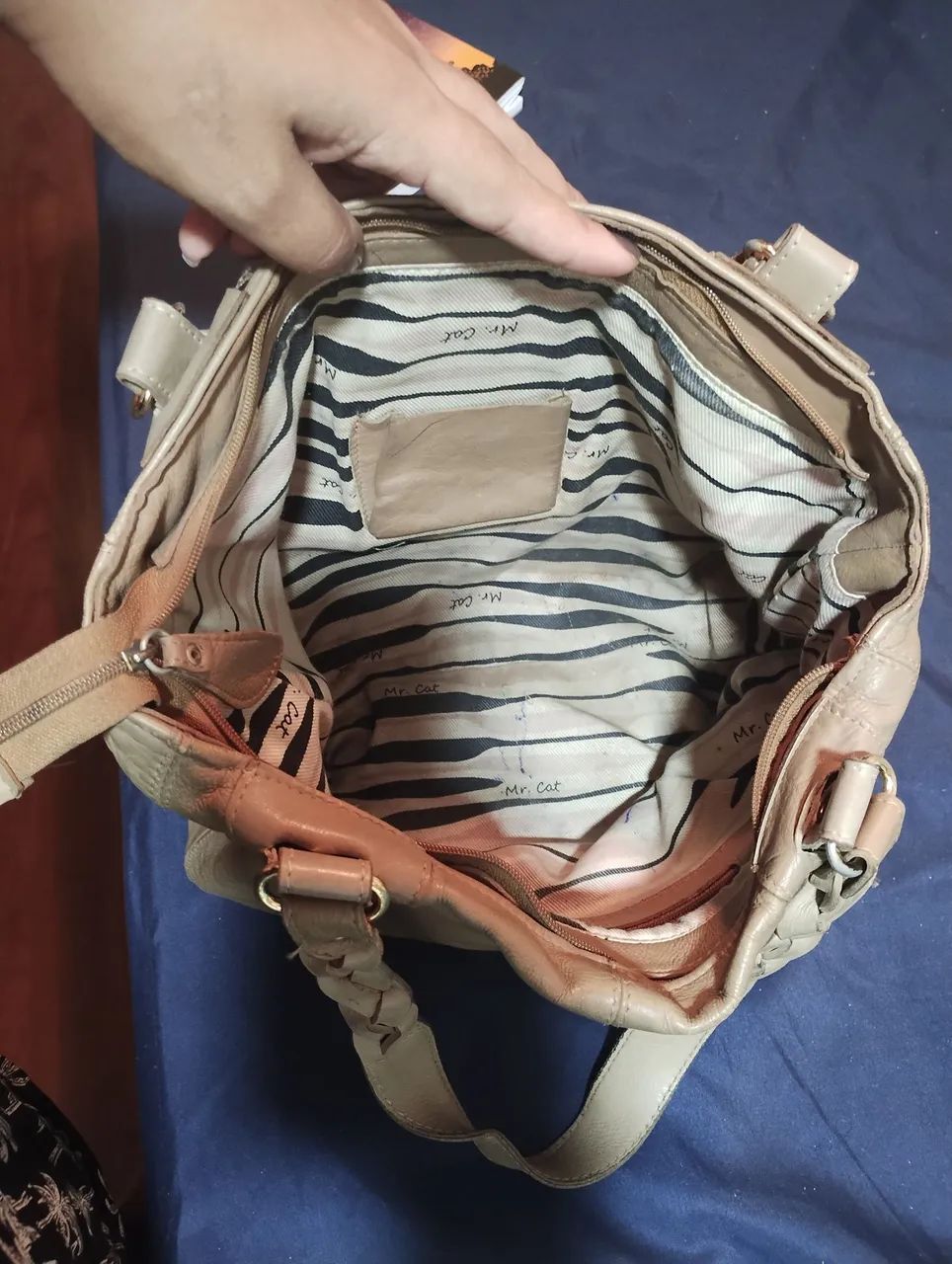 Bolsa Mr cat bege - Foto 5