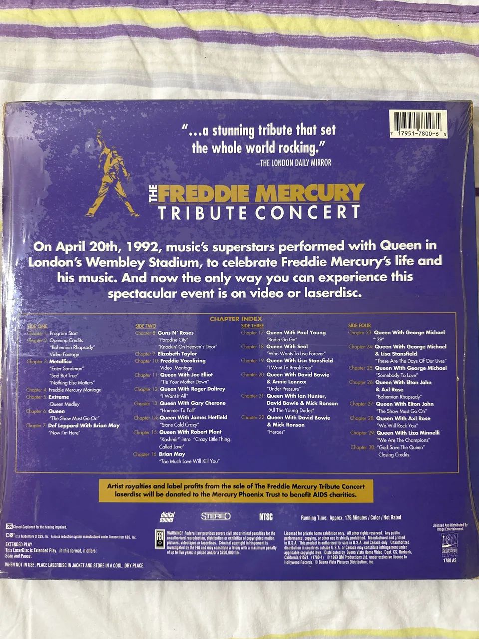 Laser Disc Freddie Mercury Tribute 2 discos - Foto 2