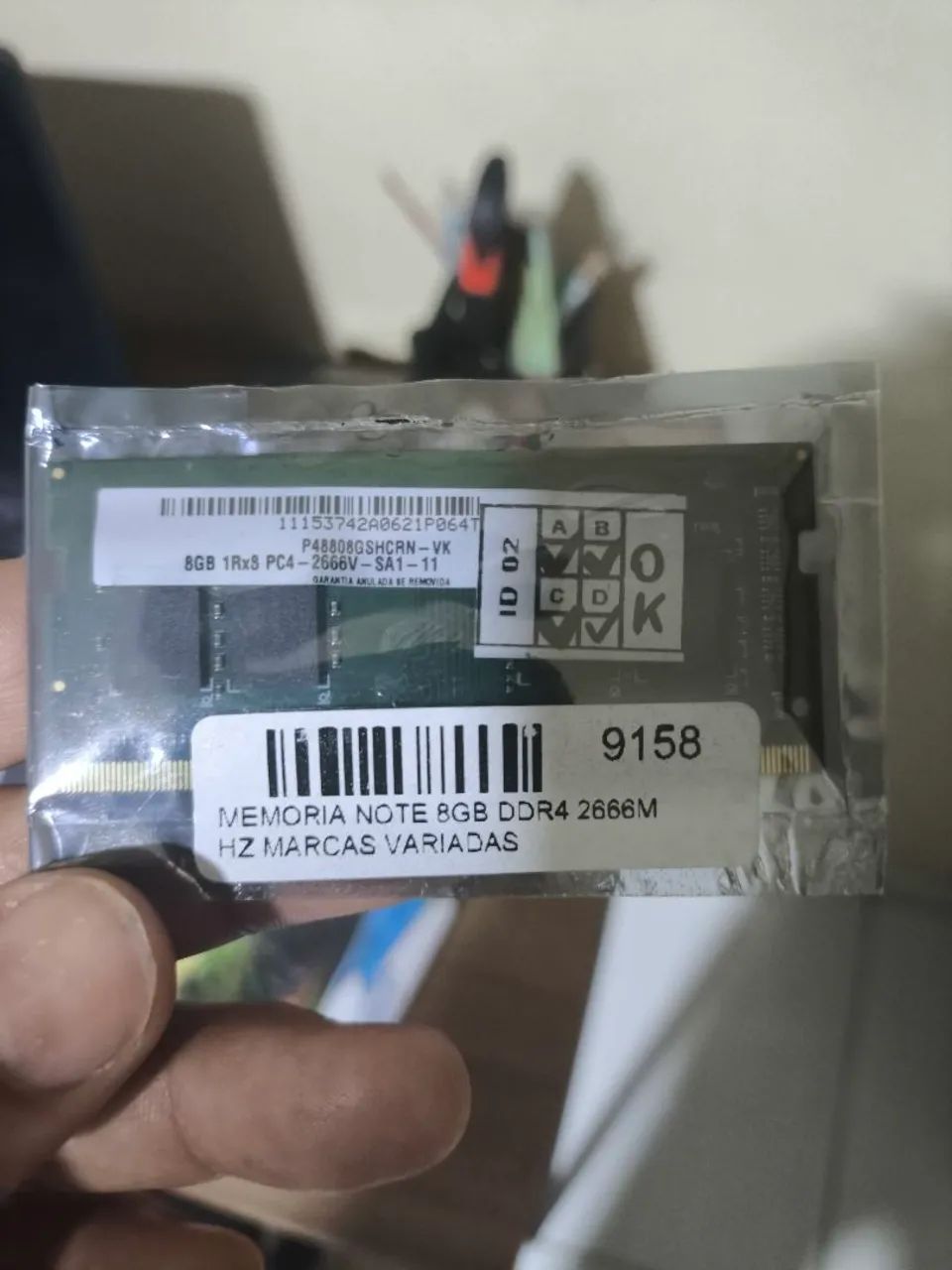Memória recém comprada