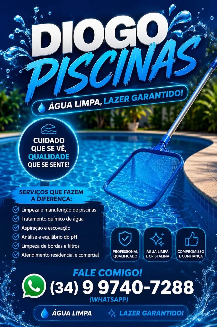 Limpeza e manutenção piscina
