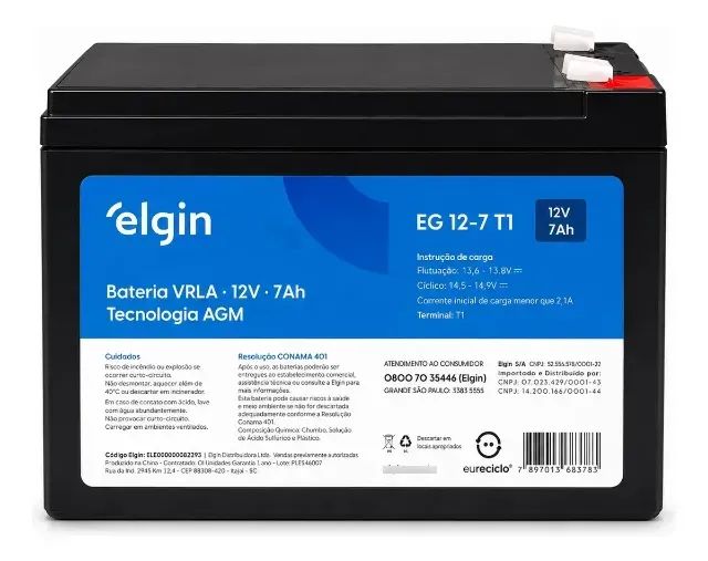 Bateria Elgin 12v-7ah