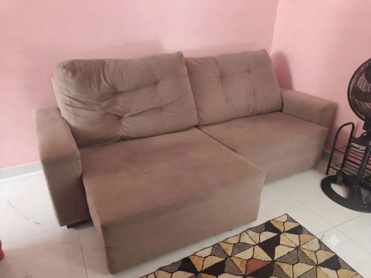 Sofá cama Retrátil e inclinável 