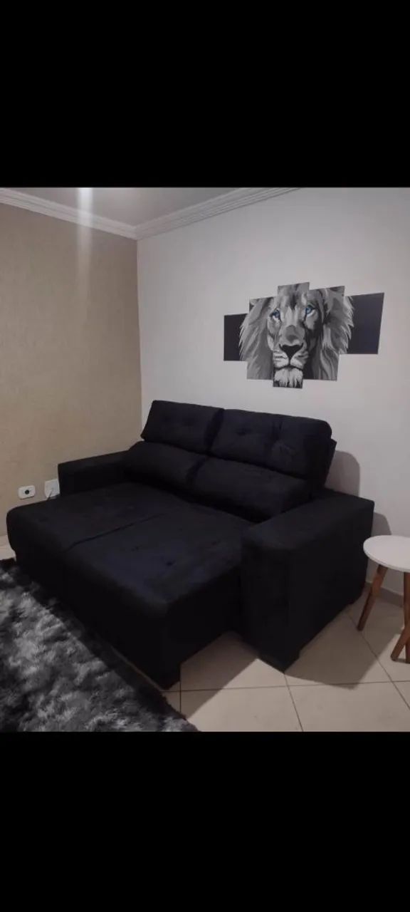 SOFA RETRATIL RECLINÁVEL 2MT NOVO DE FABRICA 