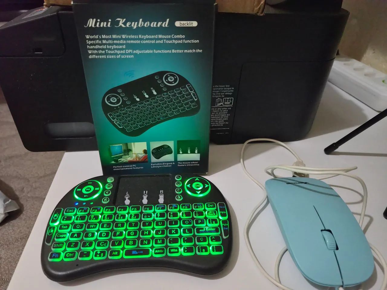 teclado mini com mouse usb - Foto 2